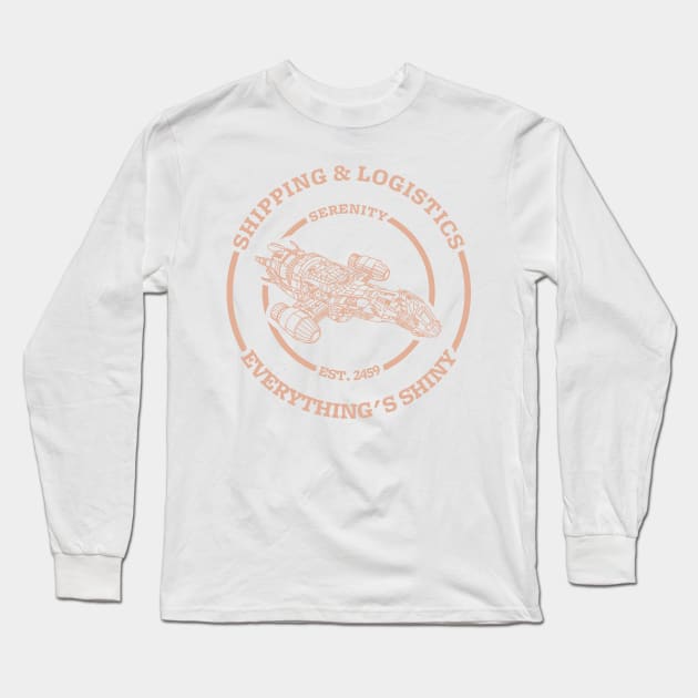 Serenity shipping and logistics (light design) Long Sleeve T-Shirt by Bomdesignz